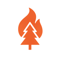 Icône risque feu de forêt